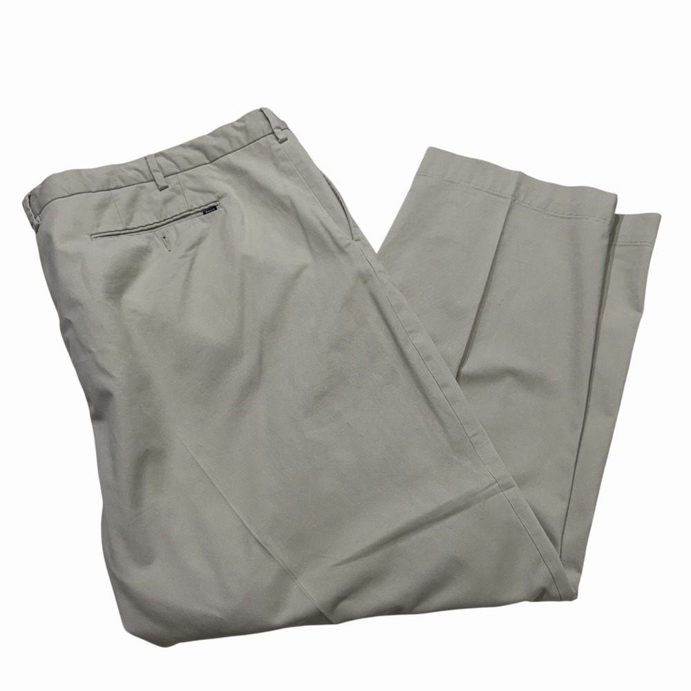 Polo Ralph Lauren Khaki Chino Pants 50x30 Classic Fit Stretch Beige Mens